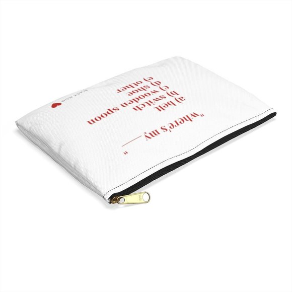 Zippered Cosmetic Bag | Where's My__________! - Picture 4 of 4